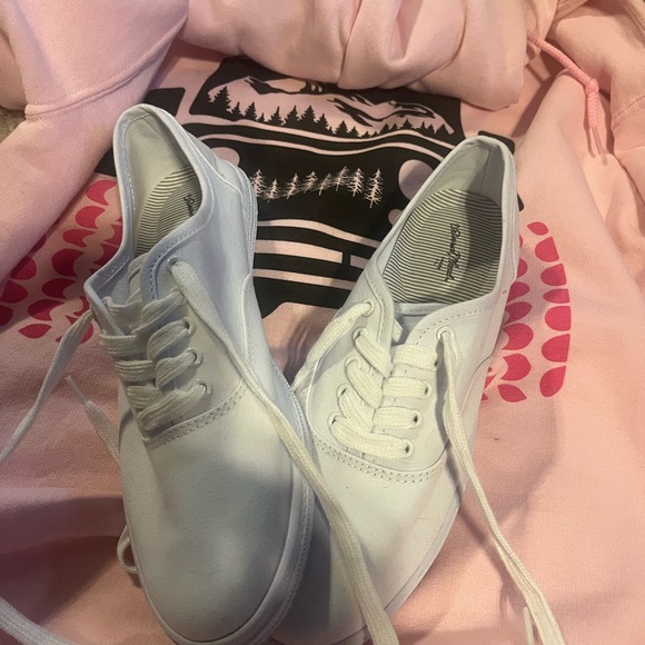 White Canvas Sneakers - Picture 1 of 4